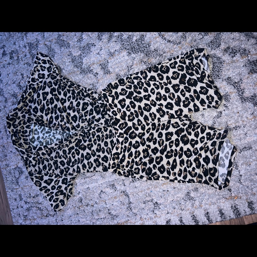 Two price cheetah print men outfit